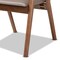 Baxton Studio Marcena Mid-Century Modern Grey Imitation Leather Upholstered 2-Piece Wood Dining Chair Set, PR Set of 2 188-11664-ZORO - alternate 9